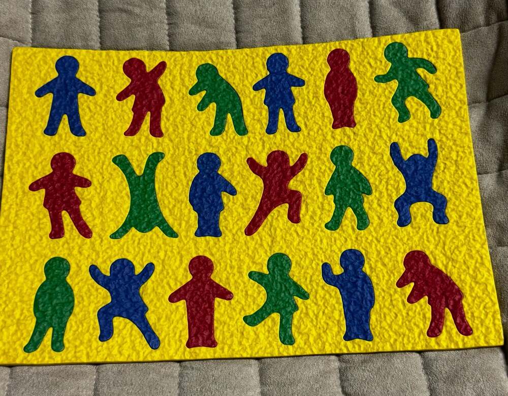 Vintage Lauri Crepe Foam Rubber Puzzle Playground Educational Toy